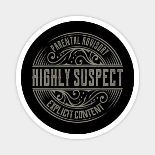 Highly Suspect Vintage Ornament Magnet